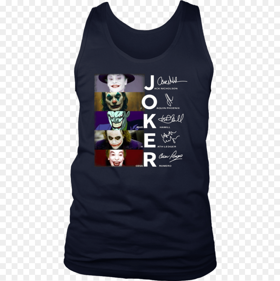 Joker Jack Nicholson Joaquin Phoenix Mark Hamill Heath Heath Ledger Joaquin Phoenix, Clothing, T-shirt, Person, Tank Top Free Png Download