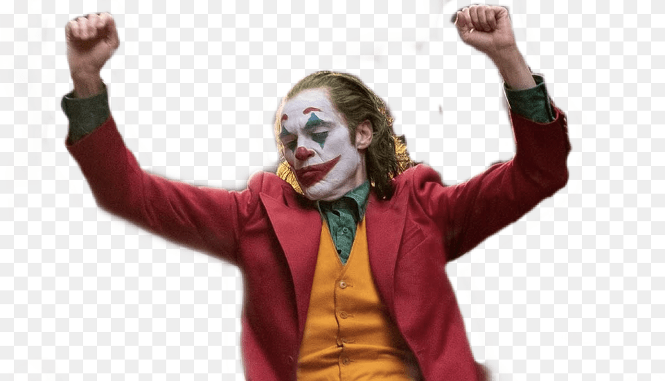 Joker Joaquinphoenix Dancing Batman Freetoedit Joker Joaquin Phoenix Sticker, Adult, Female, Person, Woman Free Png Download