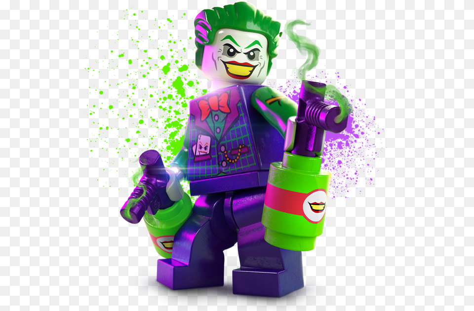 Joker Lego Dc Super Villains, Purple, Toy, Face, Head Png Image