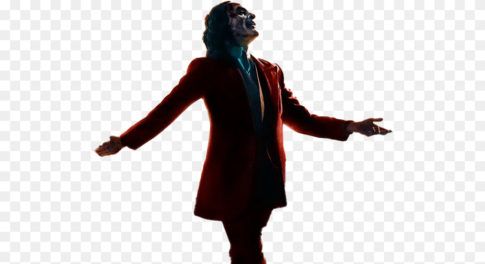 Joker Movie File Standing, Solo Performance, Clothing, Coat, Person Png Image