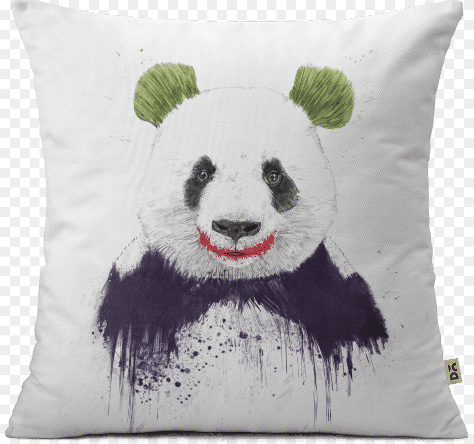 Joker Panda, Cushion, Home Decor, Pillow, Animal Free Png