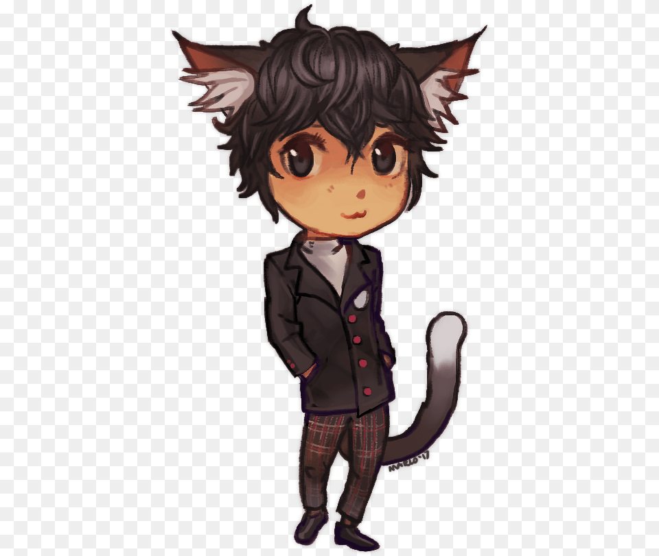 Joker Persona 5 Transparent Joker Persona 5 Chibi, Book, Comics, Publication, Baby Png Image