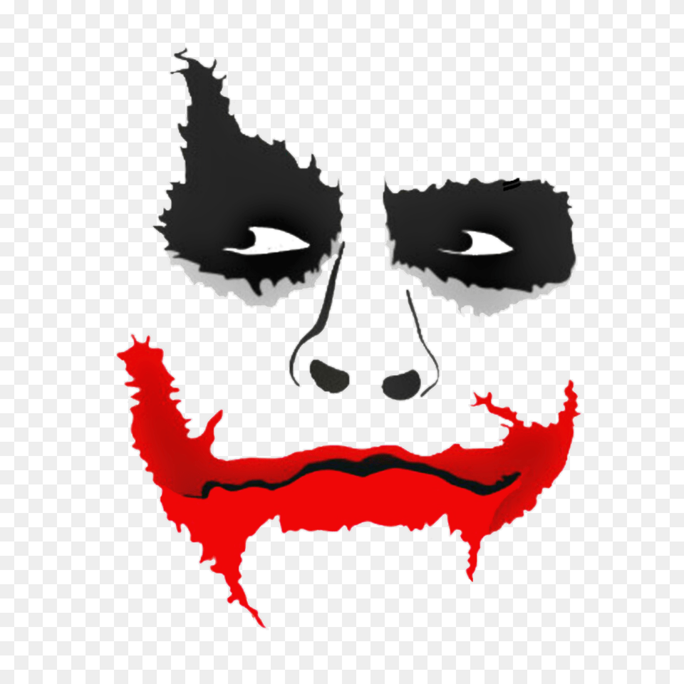 Joker Smile, Stencil, Baby, Person, Face Free Png Download