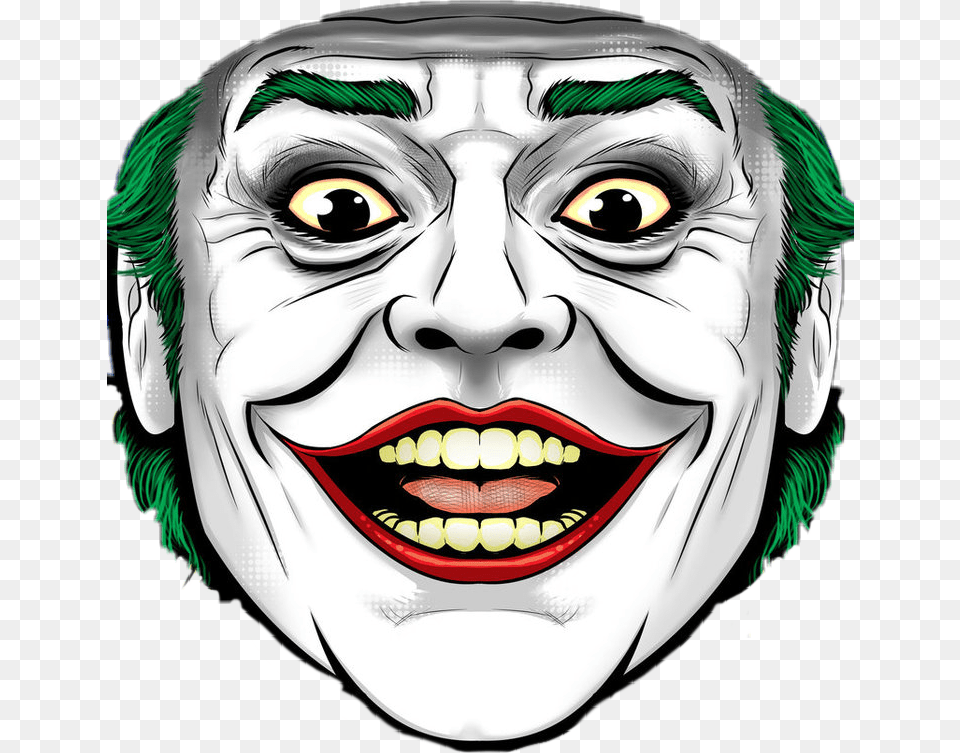 Joker Smoker Midnighttoker Jokerface Pokerface Jack Nicholson Joker Comic, Adult, Person, Woman, Female Free Transparent Png