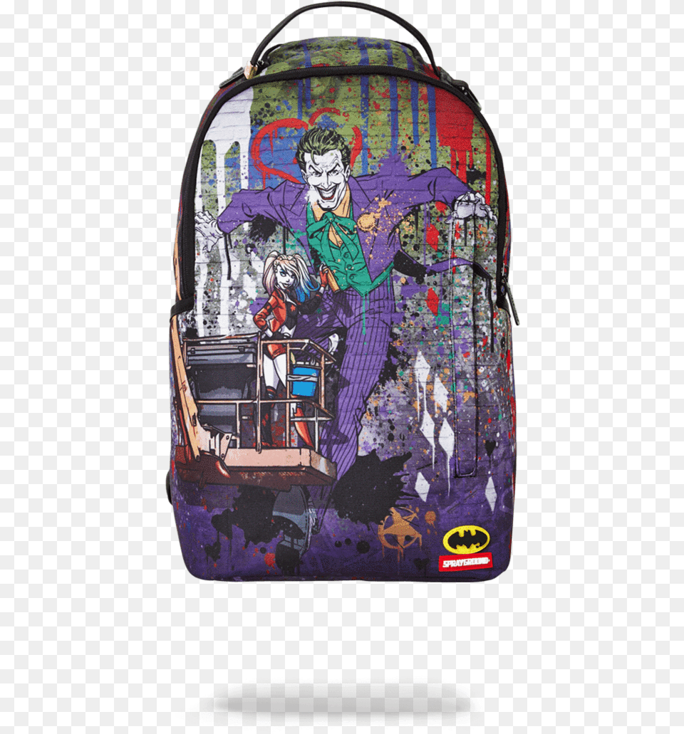 Joker Sprayground, Bag, Person, Adult, Backpack Free Png Download