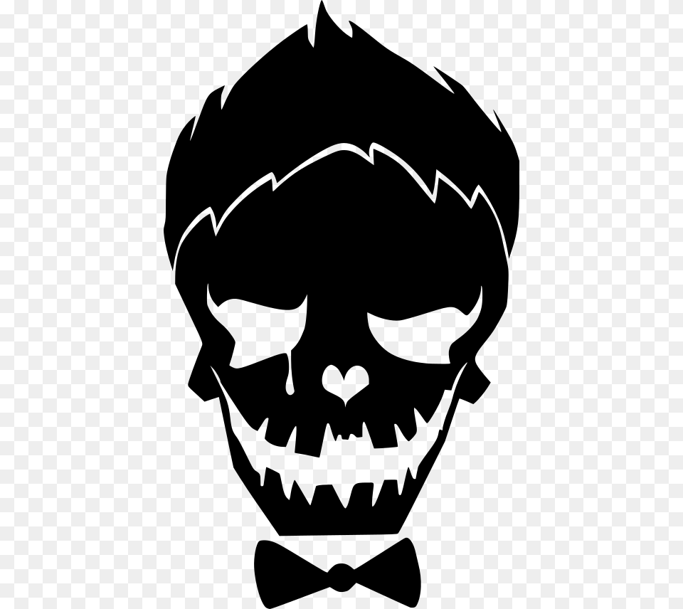 Joker Suicid Squad Black, Gray Free Png