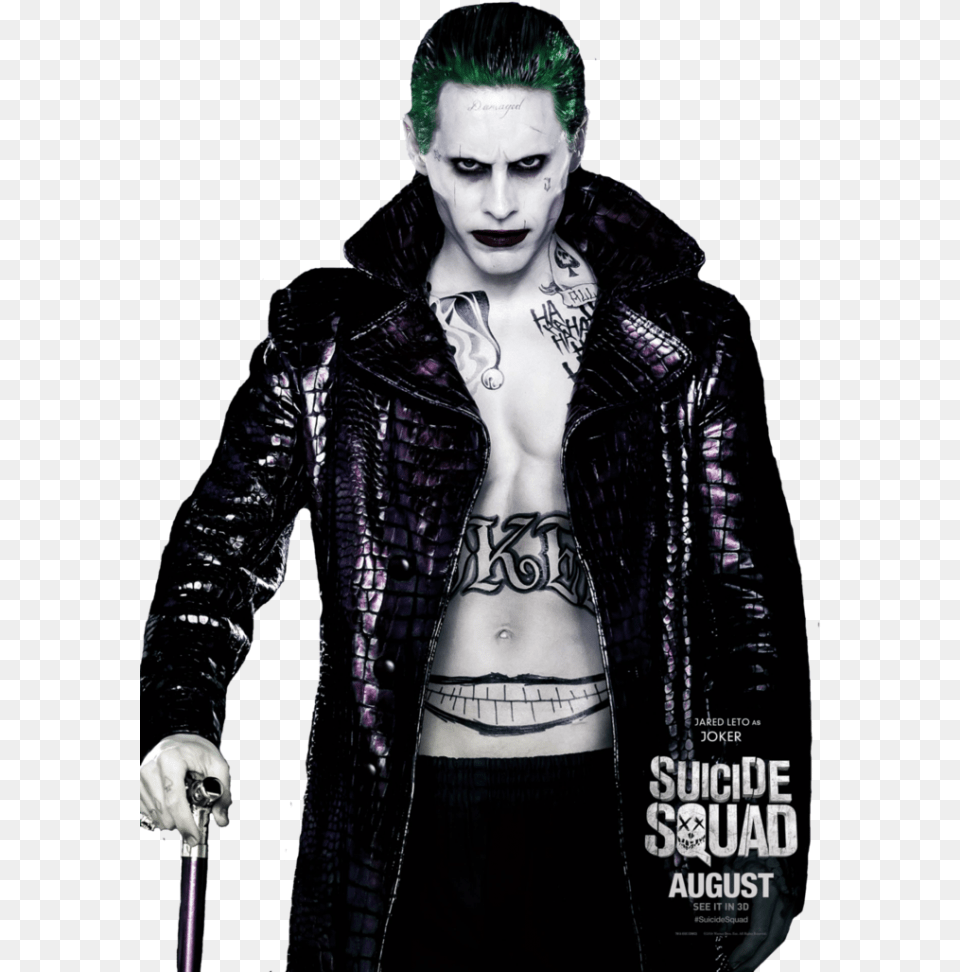 Joker Suicidca Squad Joker And Harley Quinn Hd Wallpapers For Mobile, Jacket, Clothing, Coat, Skin Png Image