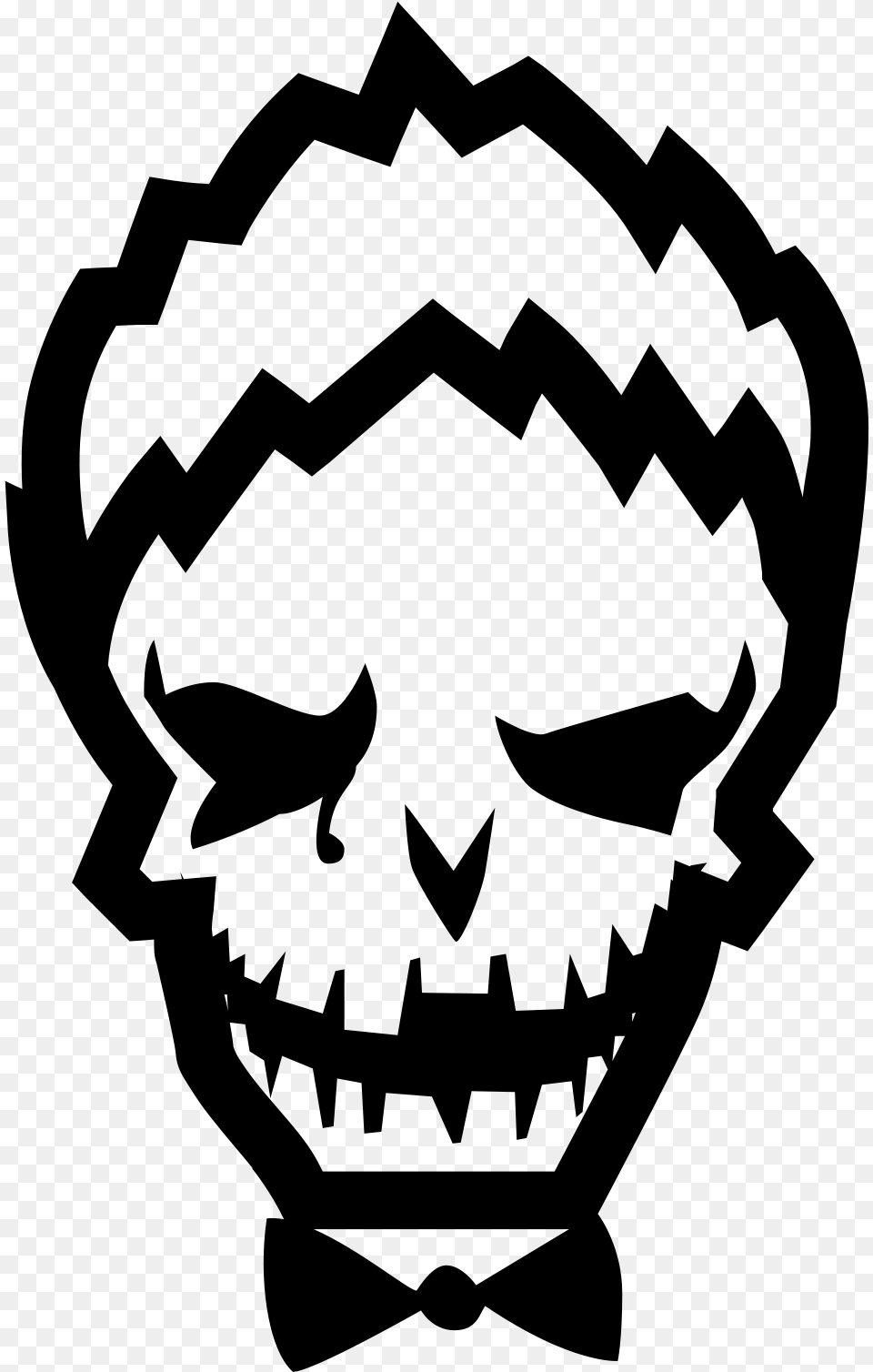 Joker Suicide Squad Icon Clipart Suicide Squad Joker Logo, Gray Free Transparent Png