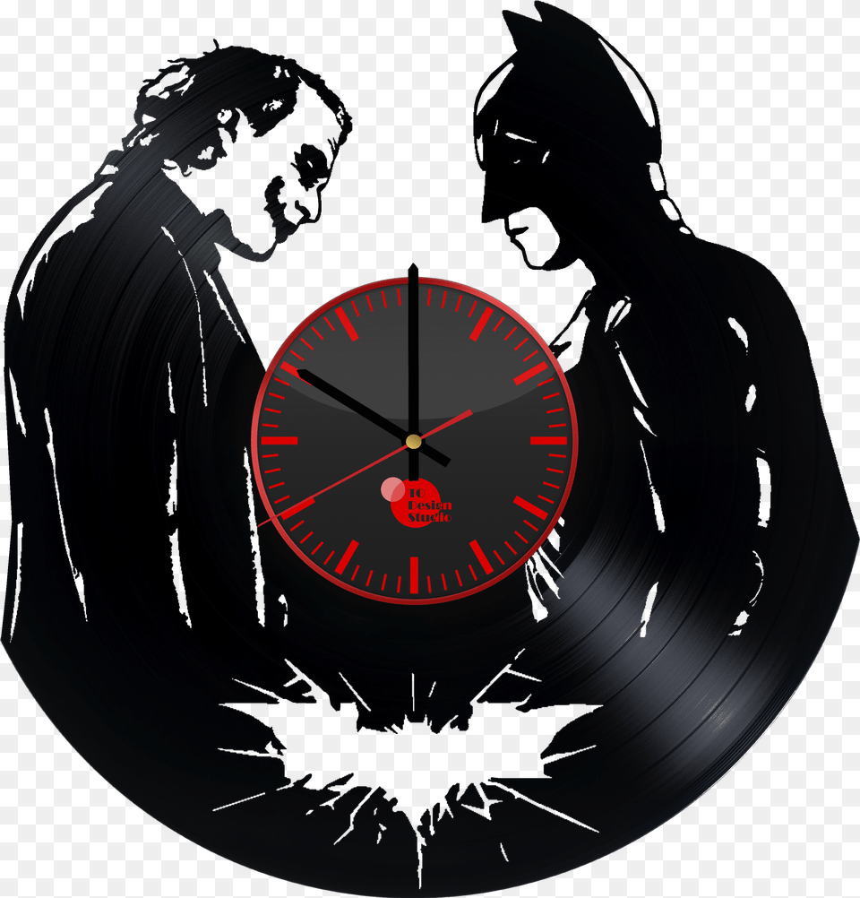 Joker Vs Batman Black White Joker Vs Batman, Analog Clock, Clock Free Png Download