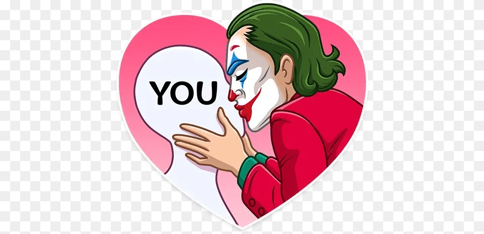 Joker Whatsapp Stickers Stickers Cloud Cute Alien Cartoon, Performer, Person, Face, Head Free Transparent Png