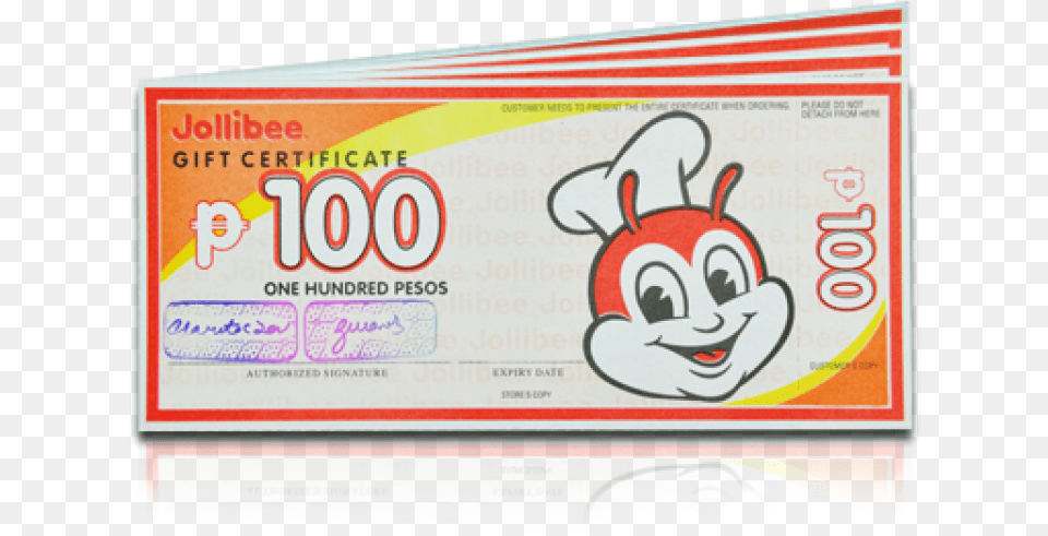 Jollibee Delivery Gift Certificate, Text Free Transparent Png