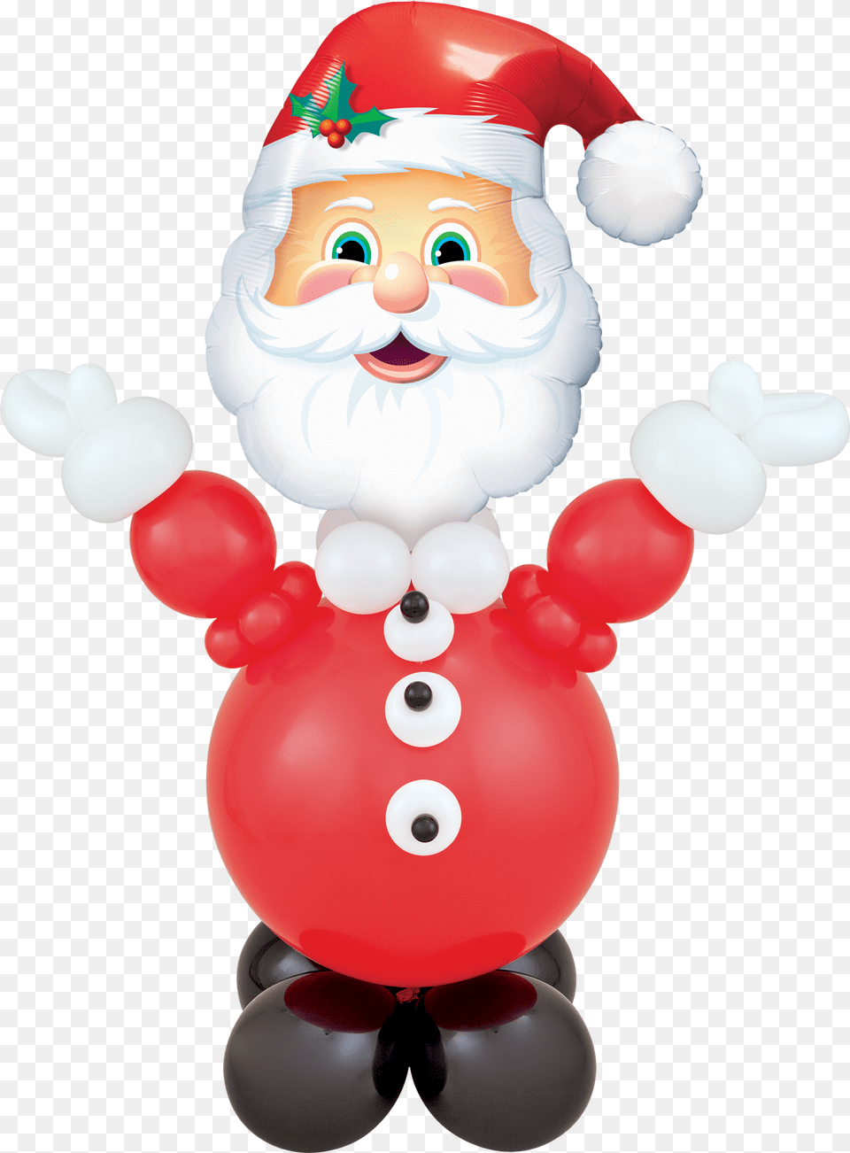 Jolly Design Christmas Balloon Decor Santa Balloons, Accessories, Glasses, Sunglasses Free Png Download