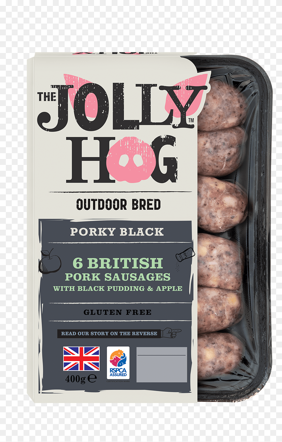 Jolly Hog Porky Black New Jolly Hog Sausages, Food, Meat, Plant, Potato Free Transparent Png