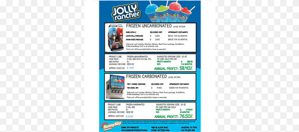 Jolly Rancher Frozen Beverage Lease Program Jolly Rancher, Advertisement, Poster, Cup Free Png Download
