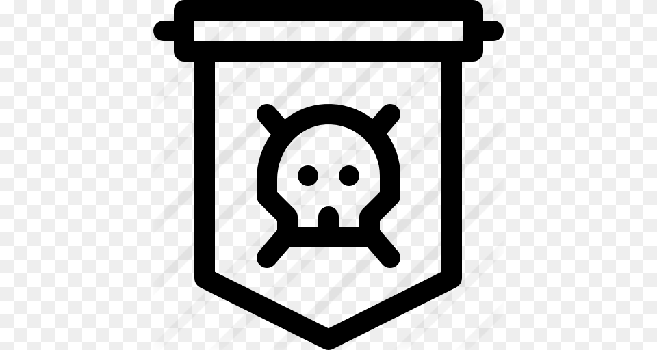 Jolly Roger, Gray Png