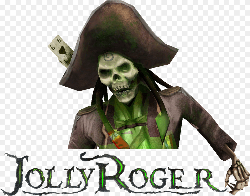 Jolly Roger Close Up Pirates Of The Caribbean Online Boss, Pirate, Person, Man, Male Free Png