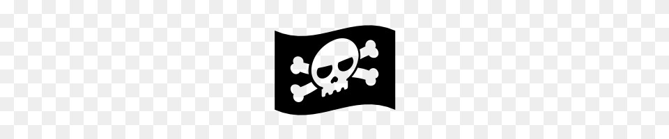 Jolly Roger Flag Icons Noun Project, Gray Free Png Download