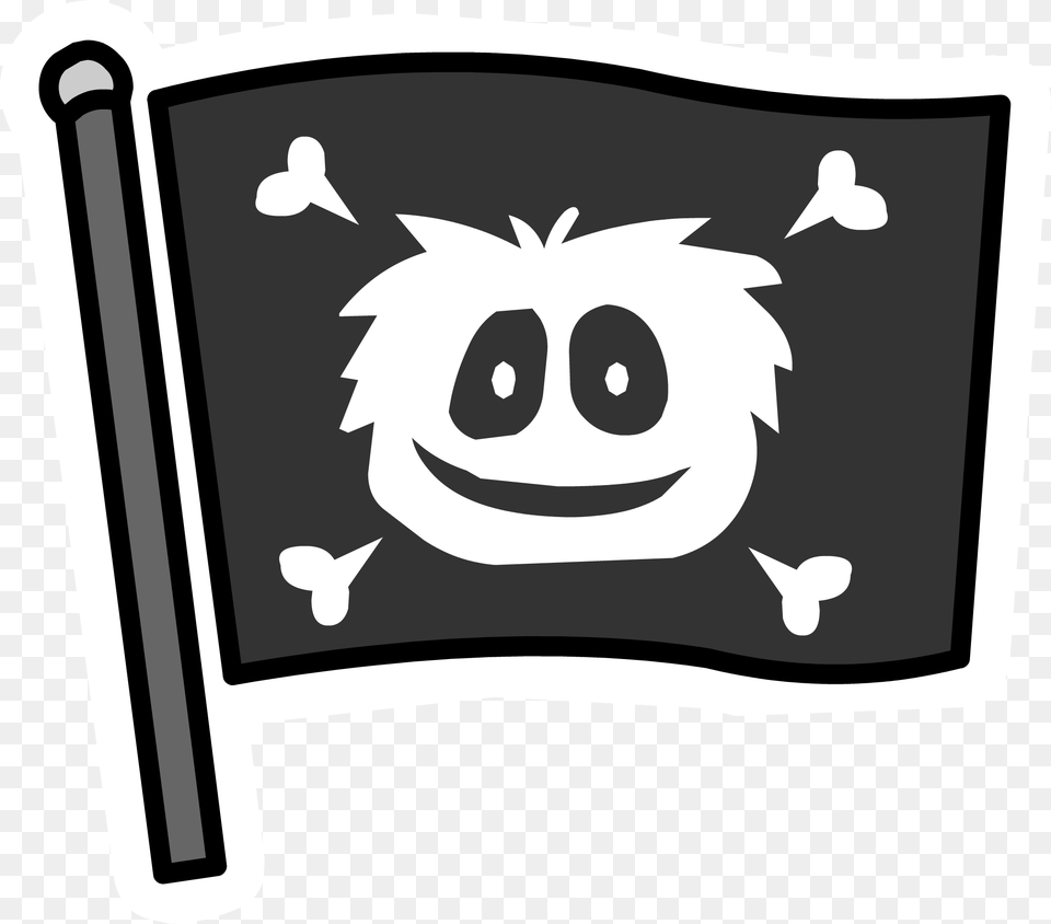 Jolly Roger Flag Pin Club Penguin Pins, Stencil, Sticker, Text, Person Png