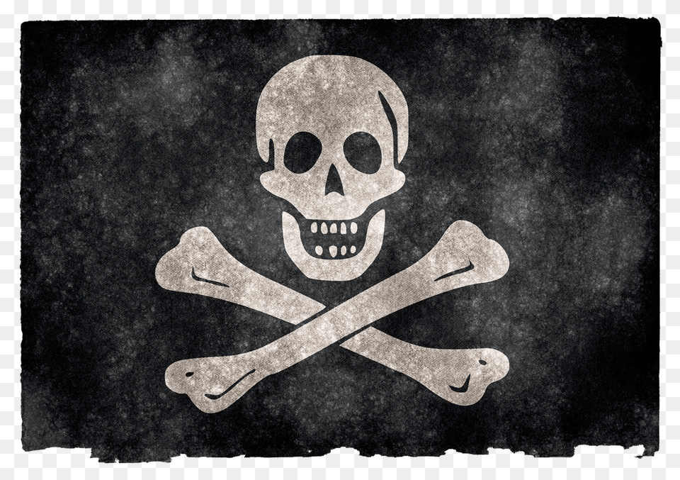 Jolly Roger Grunge Flag, Person, Pirate, Face, Head Png