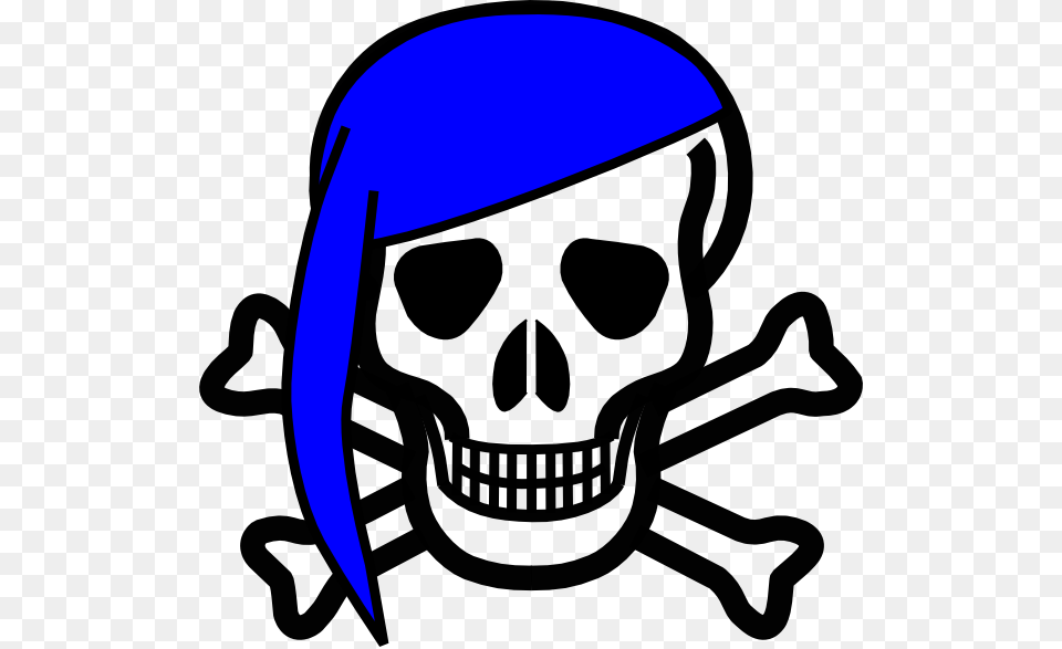 Jolly Roger With Red Scarf Clip Art, Stencil, Person, Pirate, Face Free Transparent Png