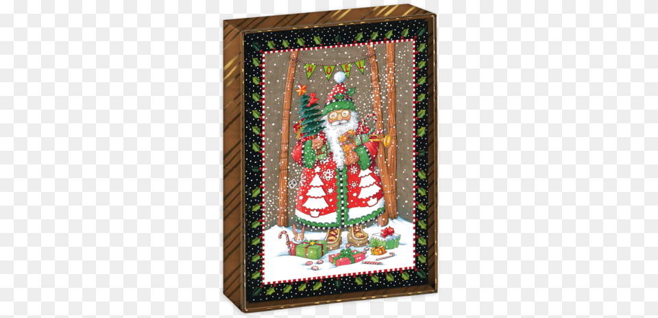 Jolly Santa Boxed Christmas Cards Matmates Jolly Santa Christmas Doormat Indoor Outdoor, Outdoors, Winter, Nature, Snow Free Transparent Png