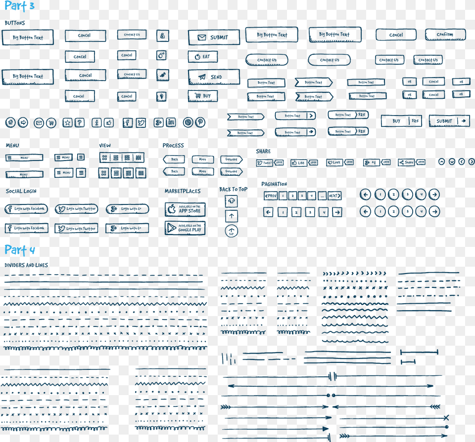 Jolly Ui Hand Drawn Ui Kit Preview Jolly Ui Hand Drawn Ui, Page, Text Free Png