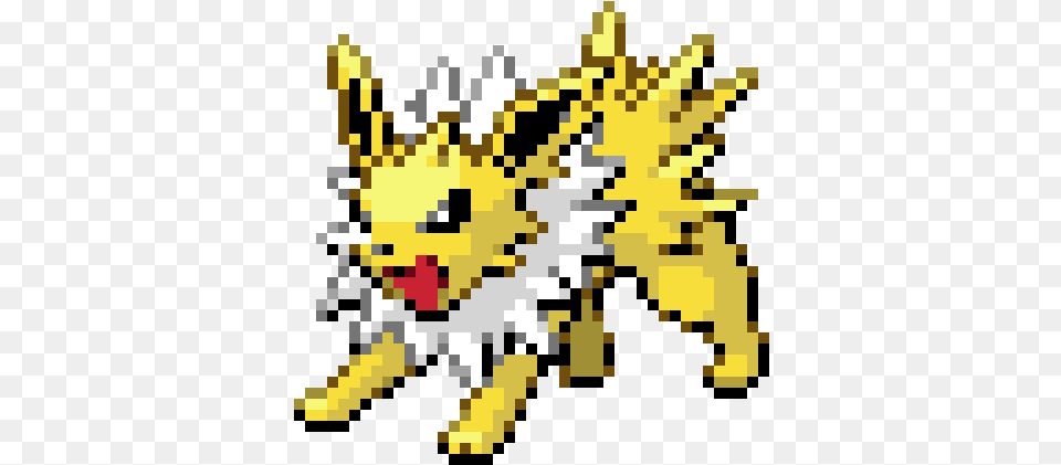 Jolteon Jolteon Pixel Art Grid, Graphics, Qr Code, Pattern Free Transparent Png