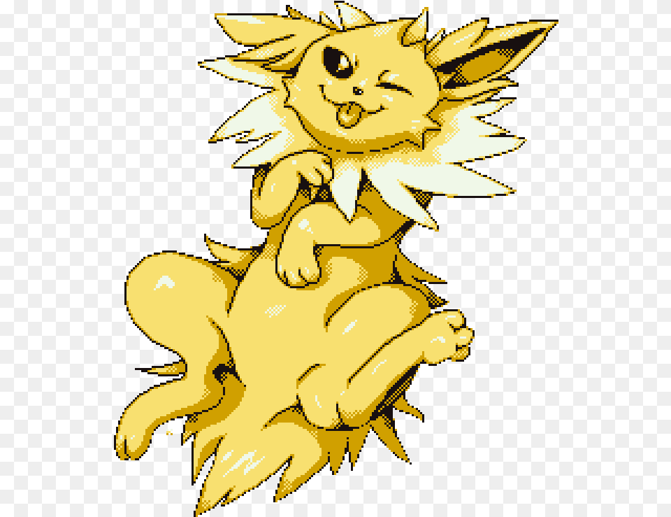 Jolteon Laying Around By Queenkami Fictional Character, Baby, Person, Face, Head Free Transparent Png