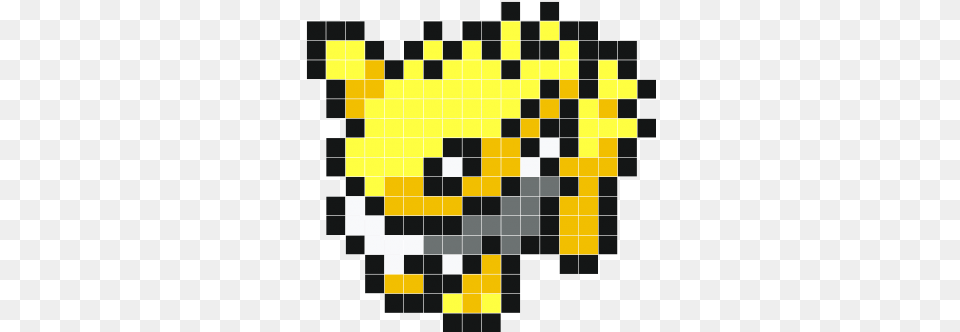 Jolteon Wall Decals Stickaz Eevee Evolution Hama Beads Pokemon, Pattern, Qr Code Free Png