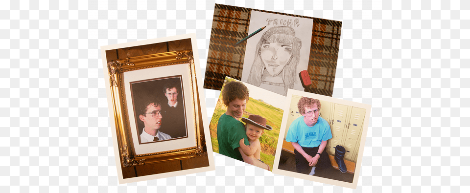 Jon Heder A Byu Animation Major Did The Drawings Napoleon Dynamite Trisha Drawing, Art, Collage, Portrait, Photography Free Png Download