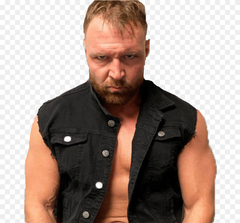 Jon Moxley Render Jon Moxley Aew Render, Vest, Beard, Clothing, Portrait Free Png Download