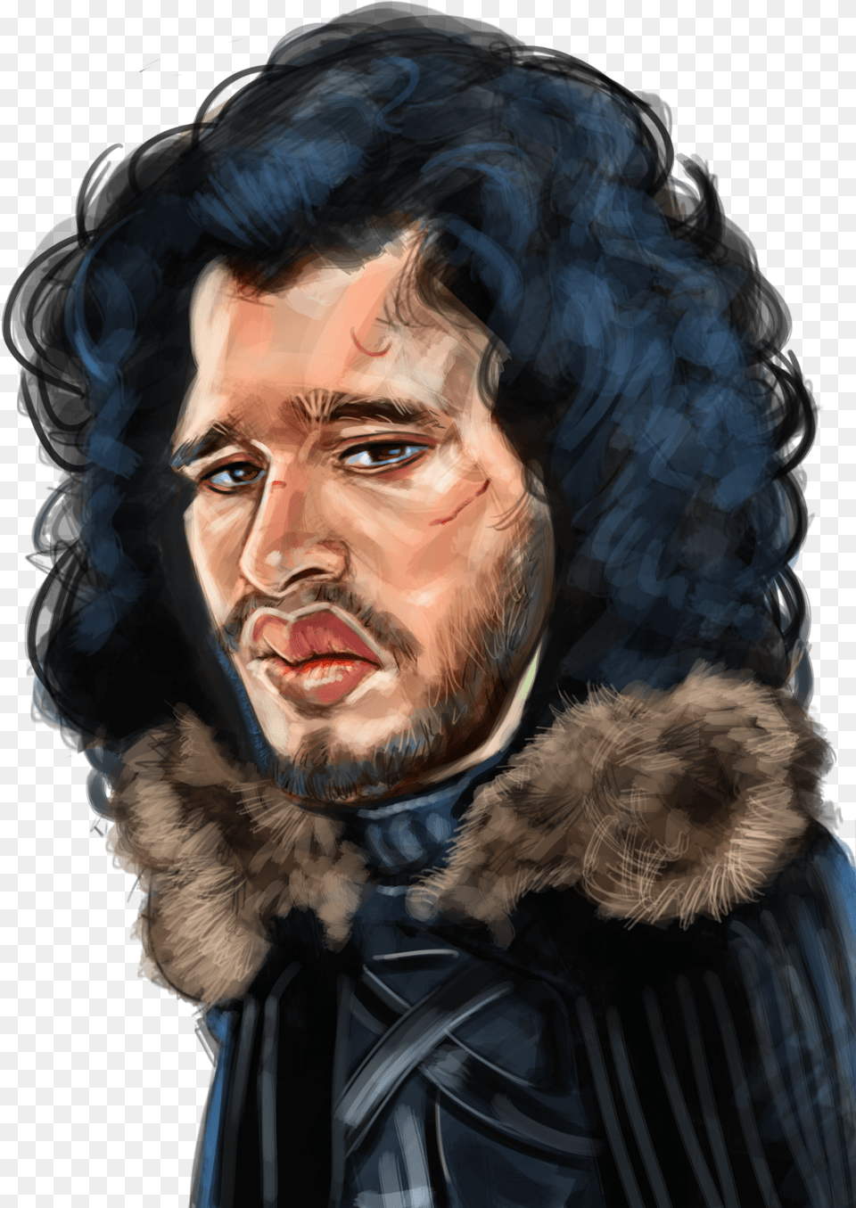 Jon Snow Caricature, Portrait, Photography, Face, Person Free Png Download