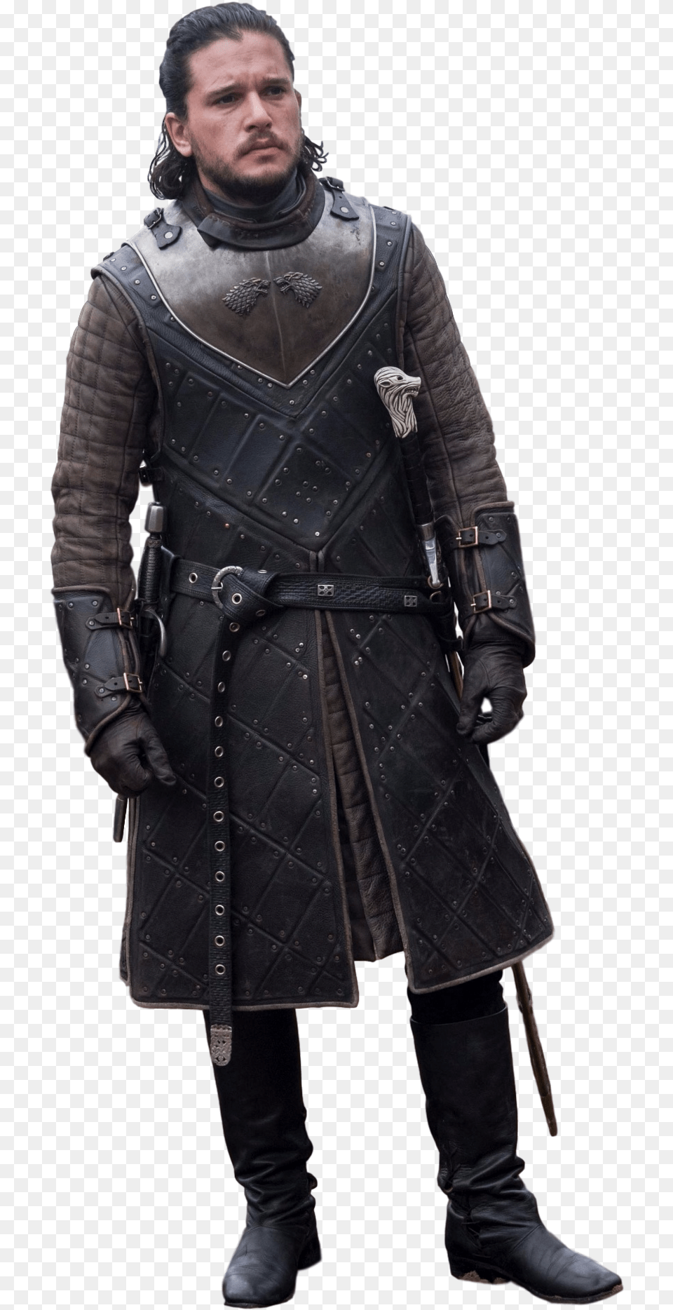 Jon Snow Season 7 Armor, Clothing, Coat, Overcoat, Adult Free Transparent Png
