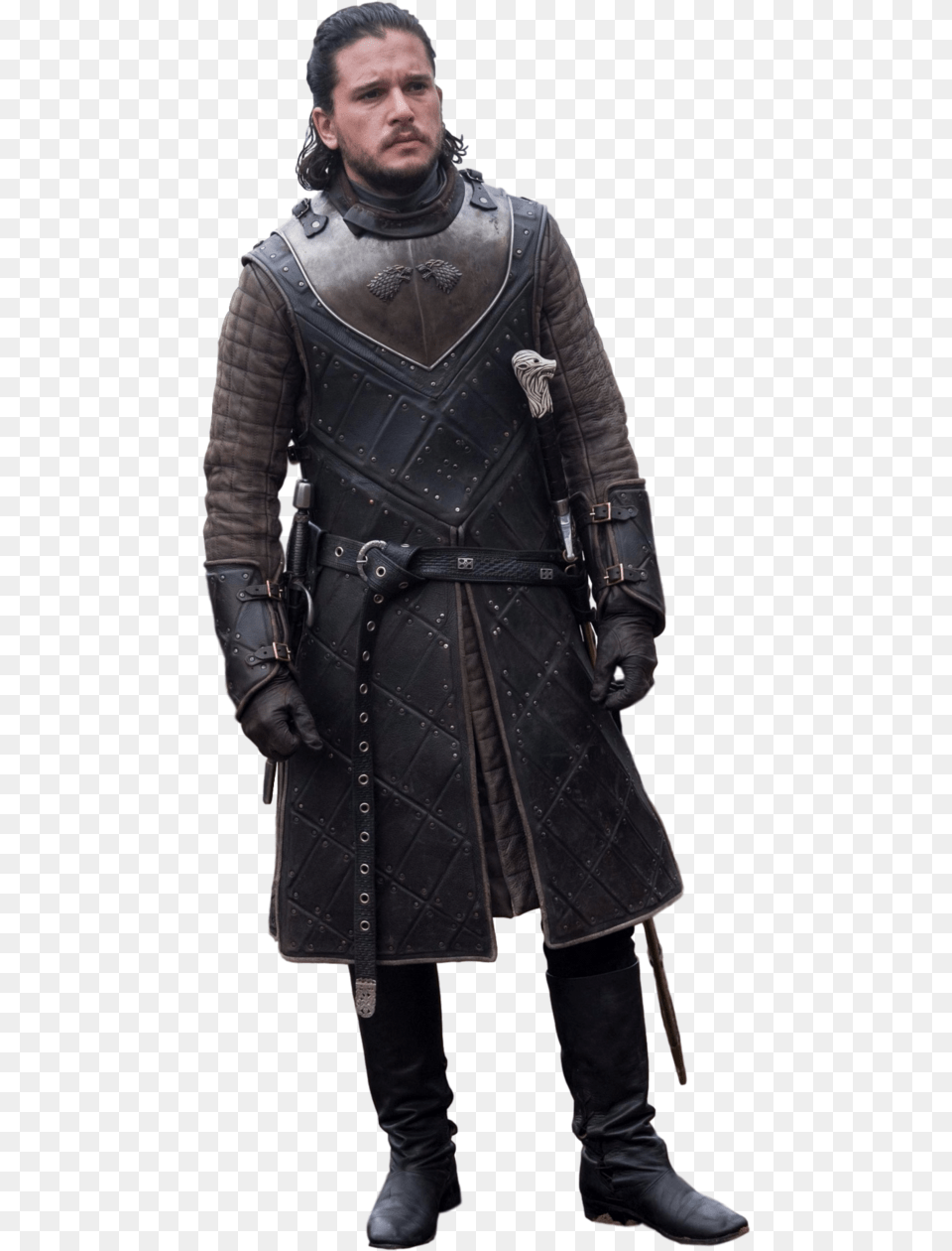 Jon Snow Transparent Game Of Thrones Jon Snow Costume, Clothing, Coat, Adult, Person Png