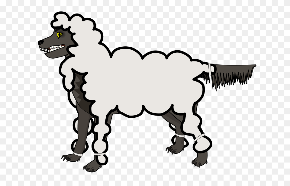 Jonadab Wolf In Sheep S Clothing, Livestock, Stencil, Animal, Face Free Png Download