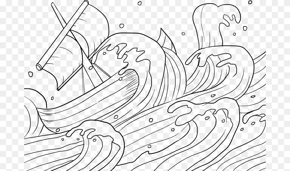 Jonah 1 1 17 Coloring Book, Gray Free Png