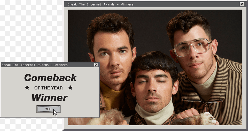 Jonas Brothers 80s Photoshoot Free Transparent Png