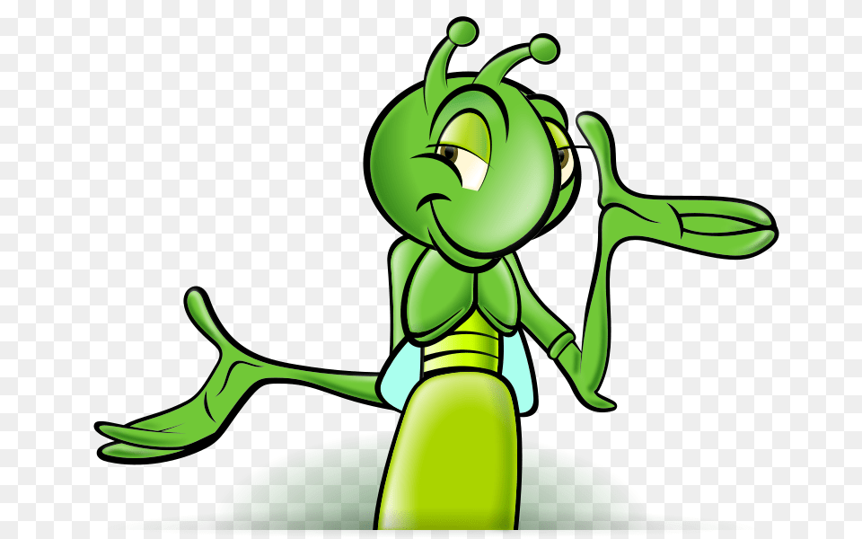 Jonata Cricket, Green, Cartoon, Baby, Person Free Png