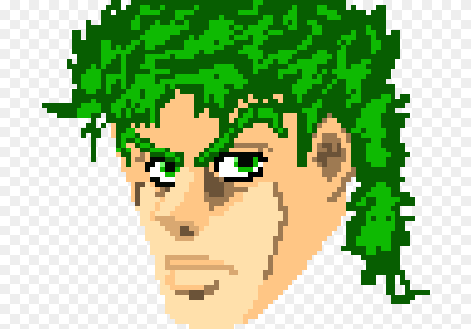 Jonathan Joestar Cartoon, Green, Face, Portrait, Photography Free Png