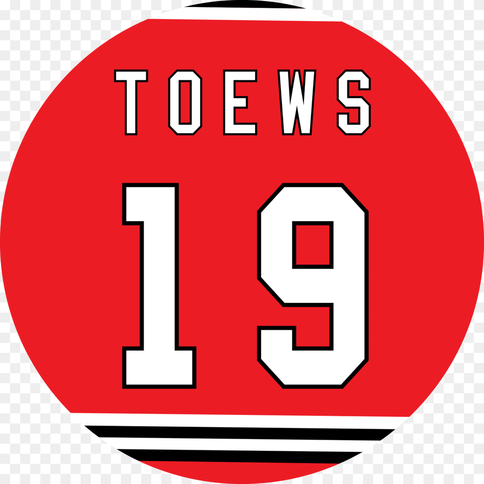 Jonathan Toews Home Jersey By Puckstyle Placa De Mo Dupla, Symbol, Number, Text, First Aid Free Png