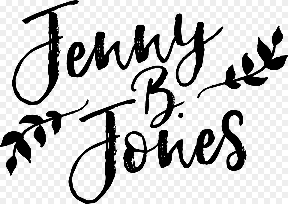 Jones Written In Calligraphy, Gray Png