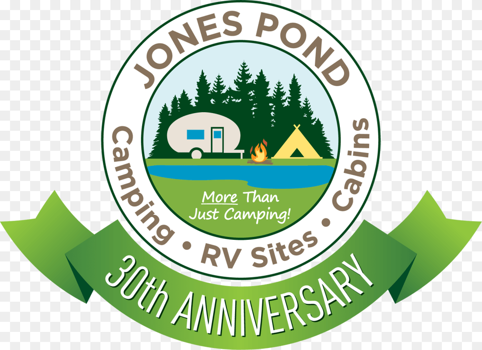 Jonespond Logo2019 30thanniv Final Rgb Label, Logo, Grass, Plant, Green Free Png Download