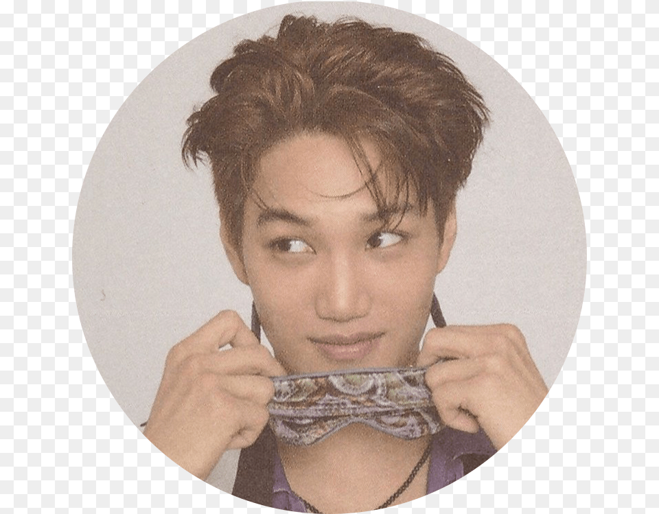 Jongin Layouts Likeampreblog If You Saveuse Or Cr Exo 2018 Season39s Greetings Scan, Portrait, Photography, Person, Man Free Png