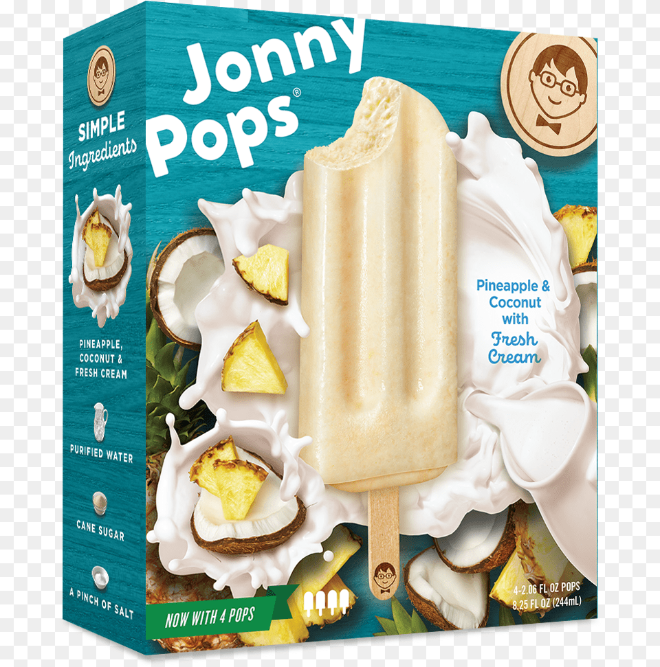 Jonnypops Pineapple Coconut U2014 Home Ice Cream, Food, Ice Pop, Head, Person Png