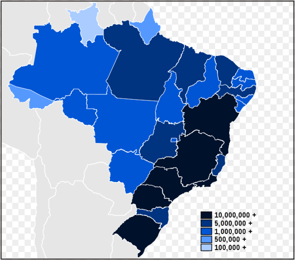 Joo Felipe Menegazwikipedia Regions Of Brazil, Chart, Plot, Map, Atlas Free Transparent Png