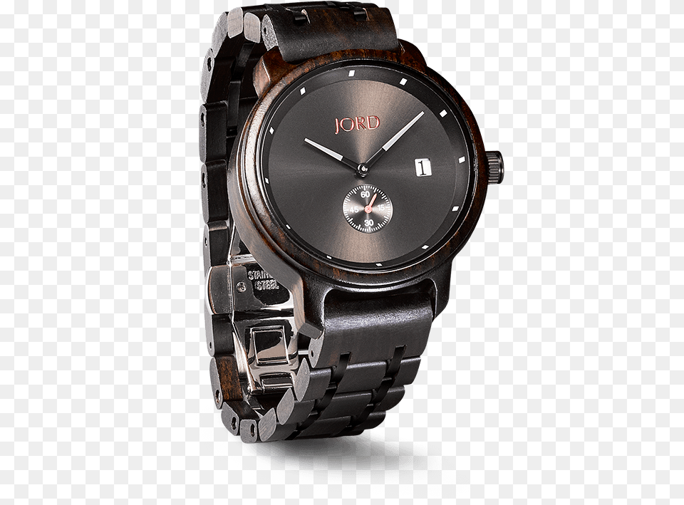 Jord Watch Ebony And Iron, Arm, Body Part, Person, Wristwatch Free Png Download