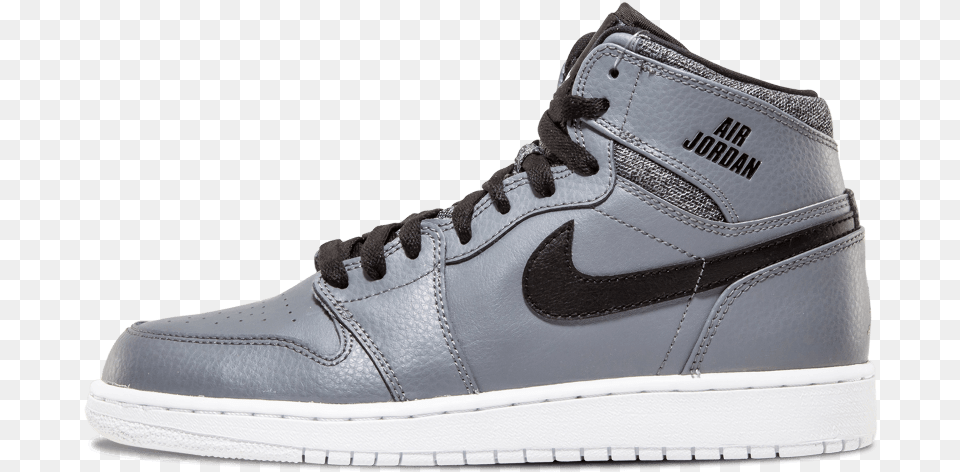 Jordan 1 Retro High Gris, Clothing, Footwear, Shoe, Sneaker Png Image