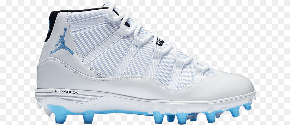 Jordan 11 Baby Blue Cleats, Clothing, Footwear, Shoe, Sneaker Free Transparent Png