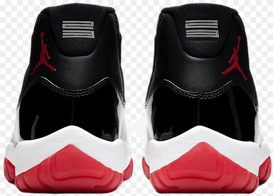 Jordan 11 Bred 2019, Clothing, Footwear, Shoe, Sneaker Png Image