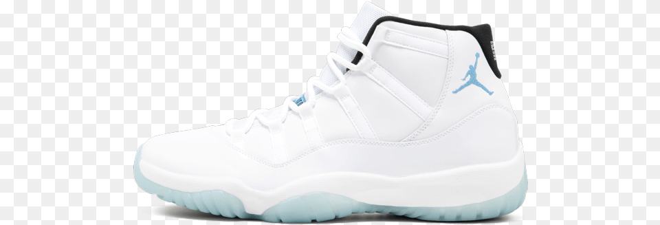 Jordan 11 Columbia White, Clothing, Footwear, Shoe, Sneaker Free Png